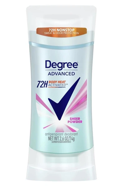 Degree Advanced Sheer Powder Antiperspirant Stick Deodorant 74GR