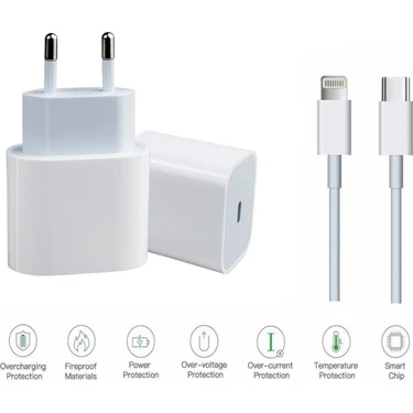 Apple iPhone Hızlı Şarj Aleti 20W + Usb-C Kablosu - Resim 2