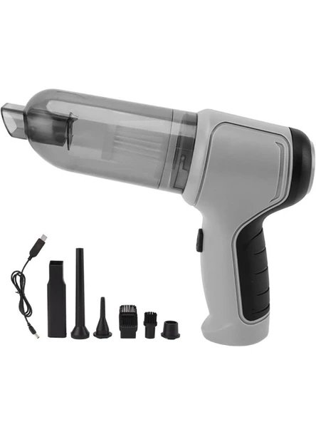 Şarjlı Araç İçi Süpürge Otomobil Vakumlu Araç Süpürgesi JB-107 1200 MAH - 4