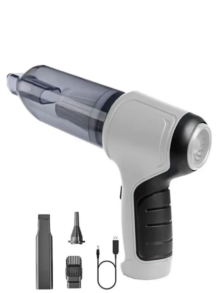 Şarjlı Araç İçi Süpürge Otomobil Vakumlu Araç Süpürgesi JB-107 1200 MAH - 3