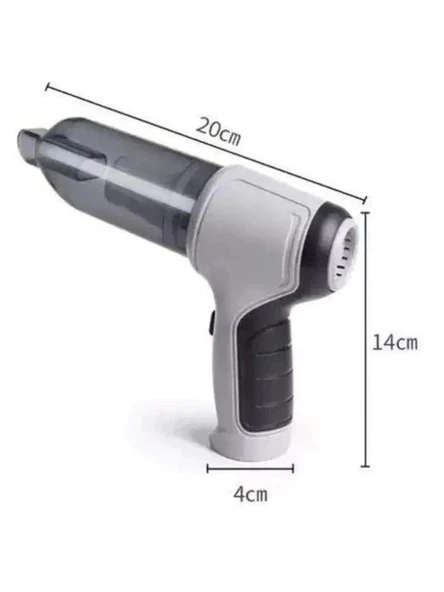 Şarjlı Araç İçi Süpürge Otomobil Vakumlu Araç Süpürgesi JB-107 1200 MAH - 5