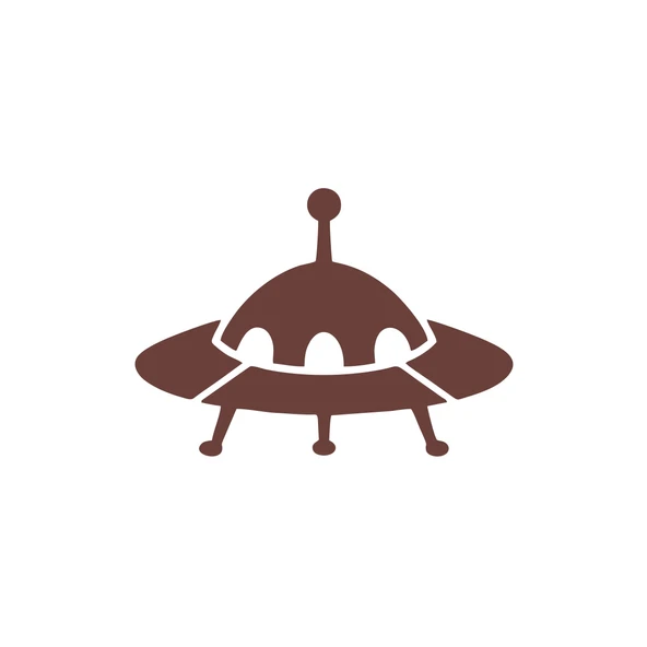 Ufo Araba Sticker 17x17 Cm Kahverengi ürün görseli