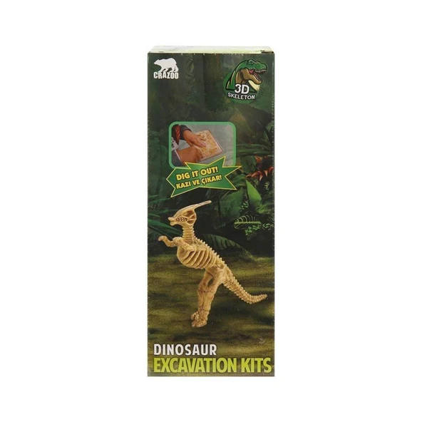 NessiWorld 3563 Crazoo Dinozor Figürlü 3D Kazı Seti - 3