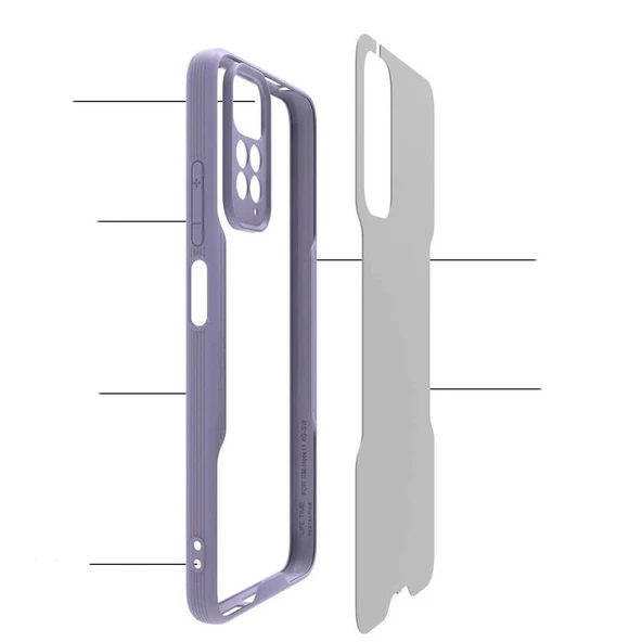 Xiaomi Redmi Note 11S Global Kılıf Zore Parfe Kapak - 3