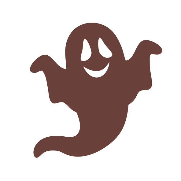 mutlu Hayalet Sticker 17x17 Cm Kahverengi ürün görseli