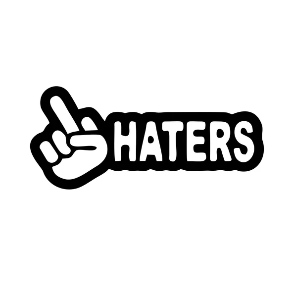 Haters Araba Sticker 17x17 Cm Siyah ürün görseli