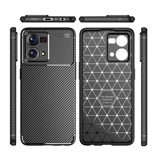 Oppo Reno 7 4G Kılıf Zore Negro Silikon Kapak - 4