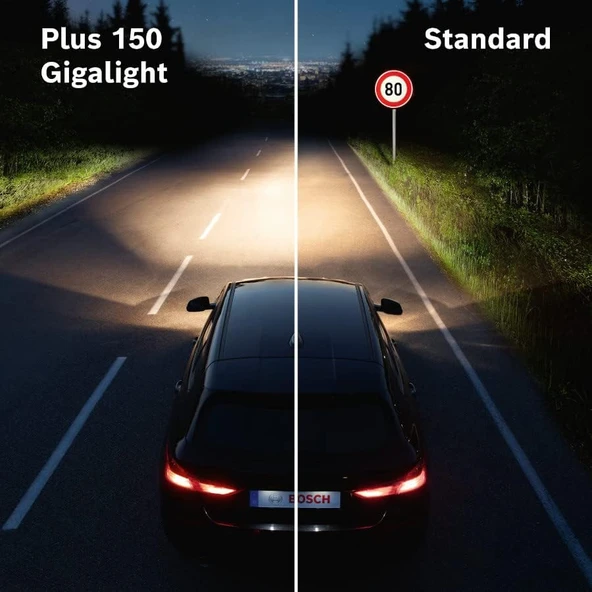 BOSCH H7 FAR AMPULÜ GIGALIGHT 150 BLISTER 12V 55W (1 Adet) 1987301137 - 3