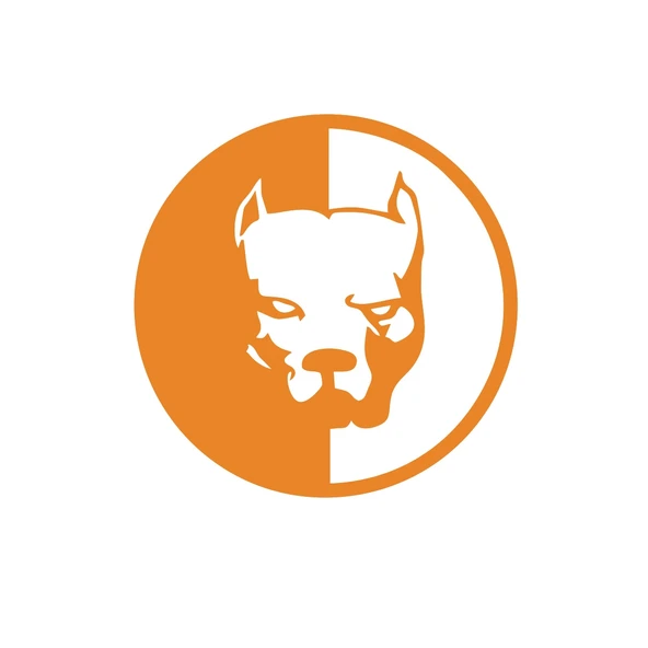 Pitbull Araba Stickeri 17x17 Cm Turuncu ürün görseli