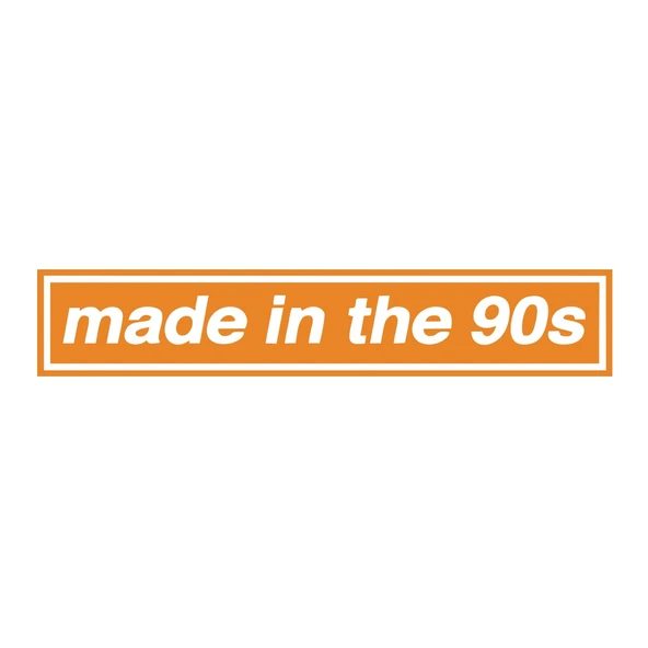 Made In the 90s Araba Stickeri 17x17 Cm Turuncu