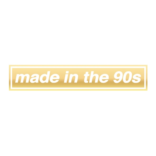 Made In the 90s Araba Stickeri 17x17 Cm Gold