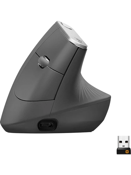 Logitech MX Vertical Gelişmiş Ergonomik Dikey Mouse - Siyah