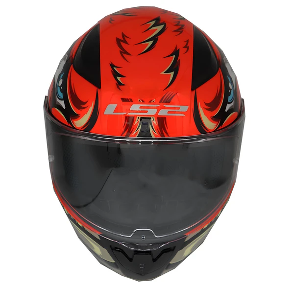 LS2 RAPID 2 SPOX KIRMIZI-GRİ KASK - 3