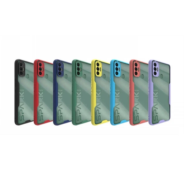Tecno Spark 7T Kılıf Zore Parfe Kapak - 2