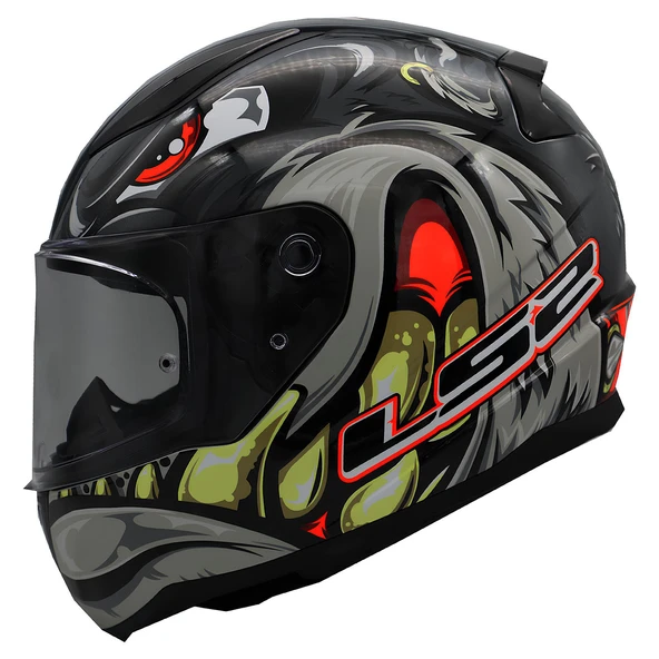 LS2 RAPID 2 SPOX GRİ-KIRMIZI KASK 3XL