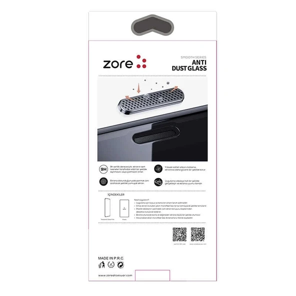 Apple iPhone 15 Pro Ahize Toz Önleyici Zore Anti-Dust Temperli Ekran Koruyucu - 4