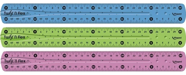 Maped Düz Twist’n Flex Esnek Cetvel 30 cm 027900 - Resim 2