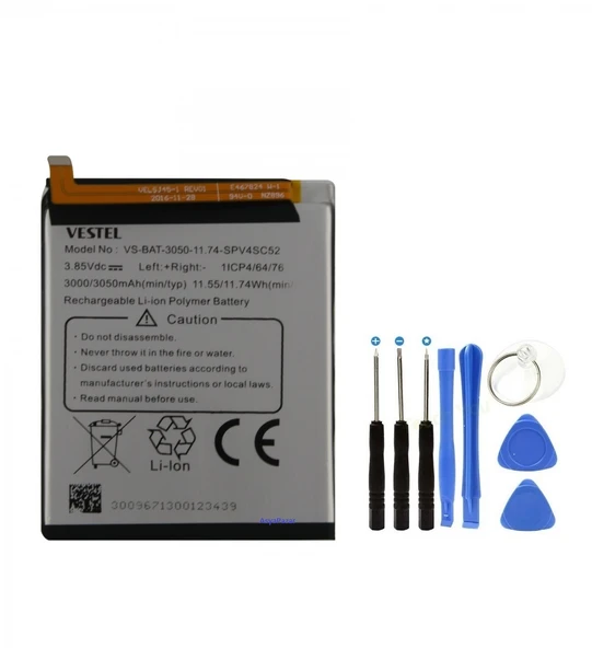 Vestel V5 Pil Batarya VS-BAT 3050 mAh ürün görseli
