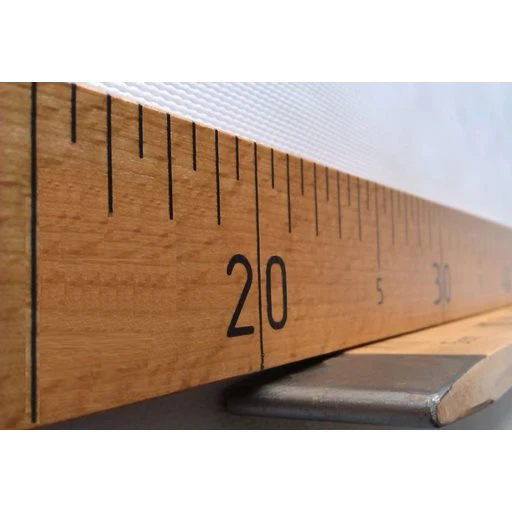 Ahşap Manifatura Cetveli Demirli 1 Metre (100 Cm)
