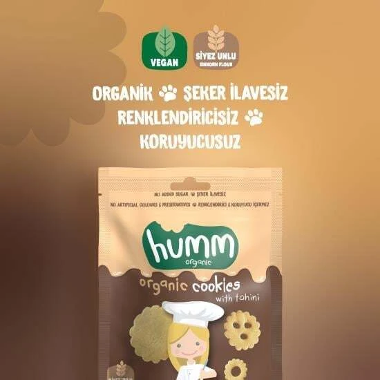 Nessiworld Humm Organik Tahinli ve Pekmezli Vegan Kurabiye 55 Gr - 4