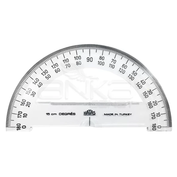 Hatas Plastik Minkale İletki  Yarım Daire 180 Derece 0910 - Resim 2