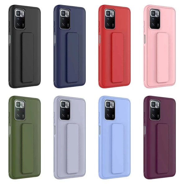 Xiaomi Redmi 10 Kılıf Zore Qstand Kapak - Resim 3