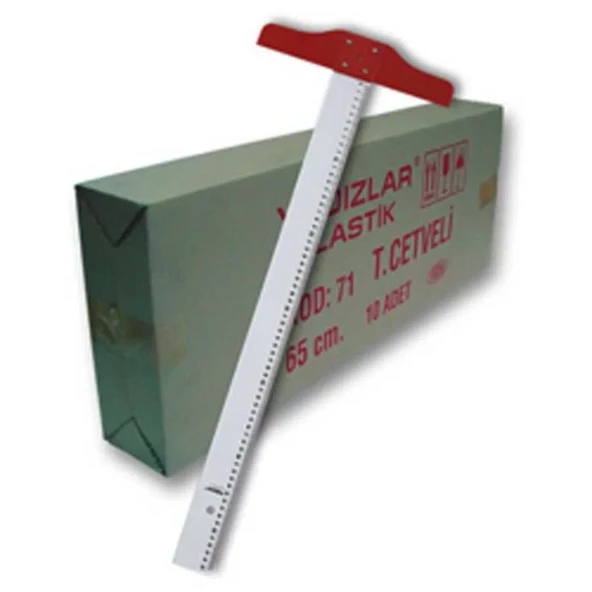 Yıldızlar Plastik T Cetveli 65 cm