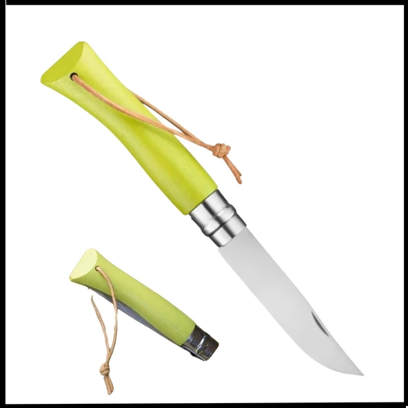 Uyguna-Yakala  Elma Yeşili  - Katlanır Cep Çakısı - Gürgen Ağacı Sap - CAK.605 ürün görseli