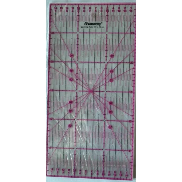 Golden Way Kapitone Cetvel 15*30 cm ürün görseli 1