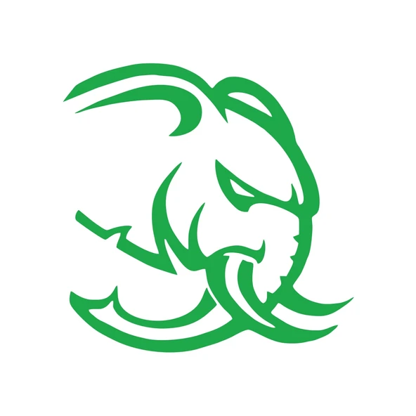 Kızgın Fil Araba Sticker 17x17 Cm Yeşil ürün görseli