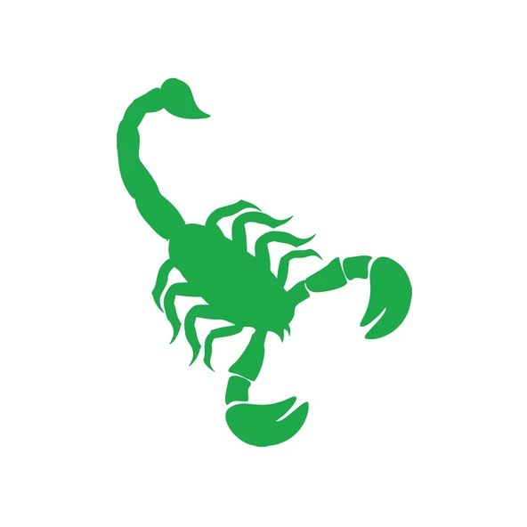 Akrep Araba Sticker 17x17 Cm Yeşil ürün görseli