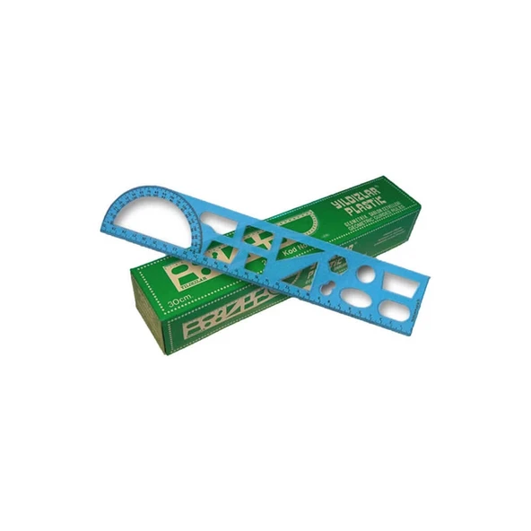 Yıldızlar Geometrik Şablon Cetvel 30 cm - Resim 2