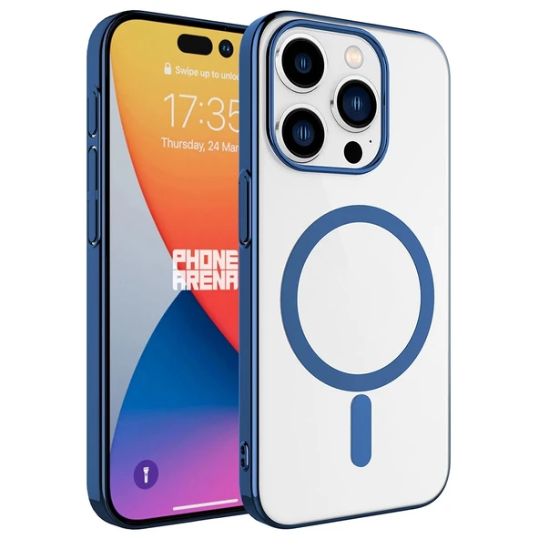 Apple iPhone 15 Pro Kılıf Zore Wireless Şarj Özellikli Pixel M-safe Kapak