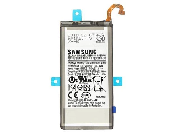 Samsung Galaxy A8 2018 EB-BA530ABE Batarya Pil - Resim 2