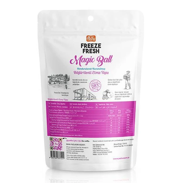 Nessiworld Pol’s Freeze Fresh Magic Ball Böğürtlenli Elma Topları 16 gr - 2