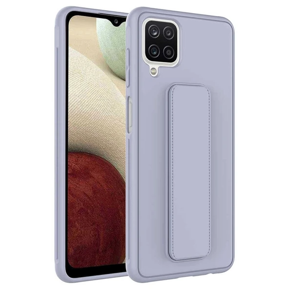 Galaxy A12 Kılıf Zore Qstand Kapak - 1
