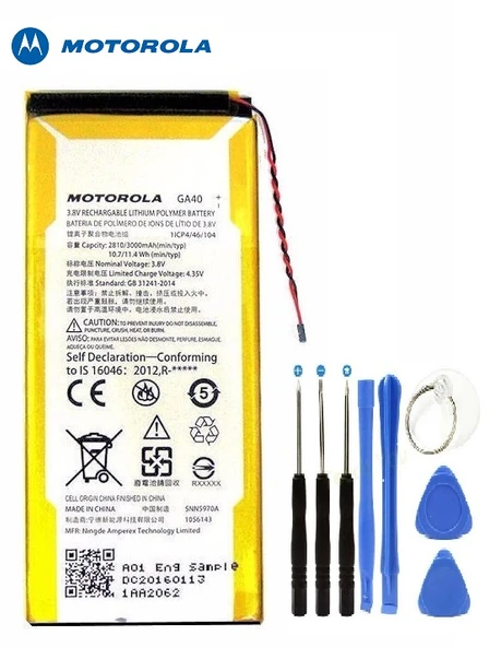 Motorola G4 XT1625 - G4 PLUS XT1622 GA40 Batarya Pil Tamir Seti ürün görseli