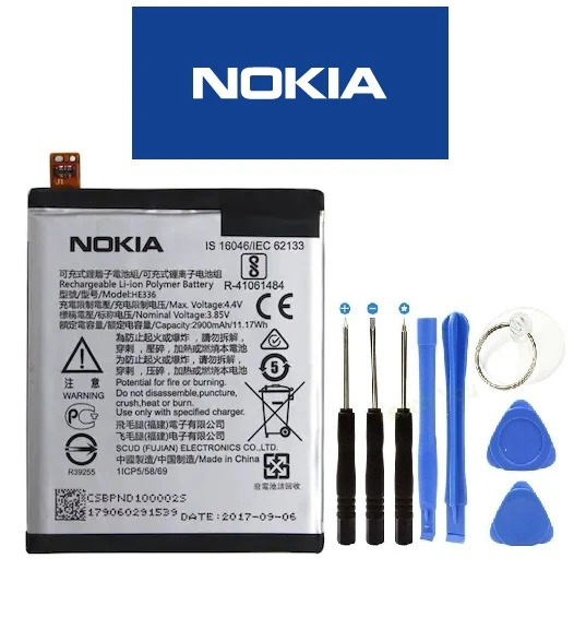 Nokia 5 Batarya Pil HE336 ve Tamir Seti 2900 mAh - Resim 2