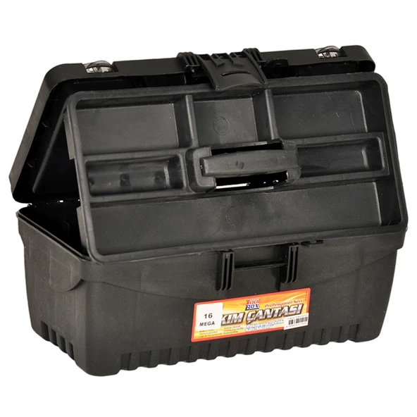 Takım Çantası - 16 Inç - Mega - Malzeme Kutusu - Siyah (Kod 114) - Resim 3