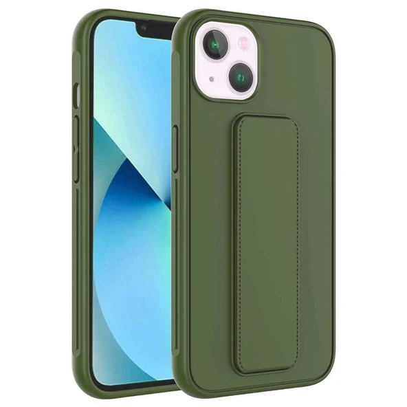 Apple iPhone 13 Kılıf Zore Qstand Kapak