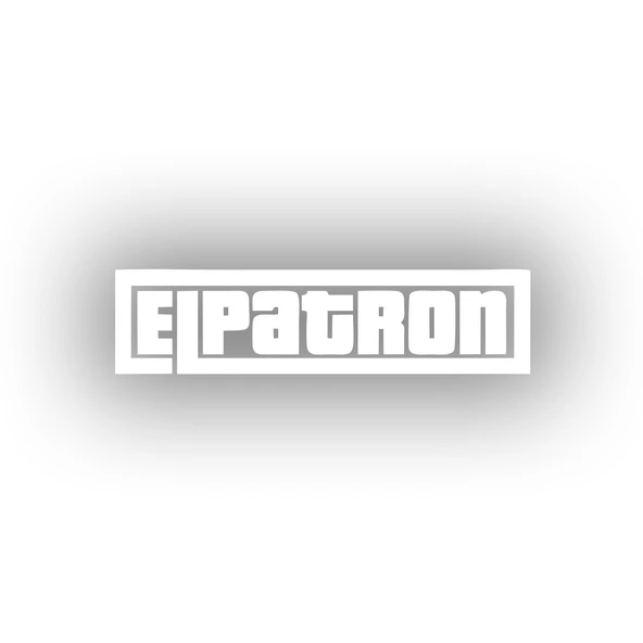 Elpatron Araba Sticker 17x17 Cm Beyaz