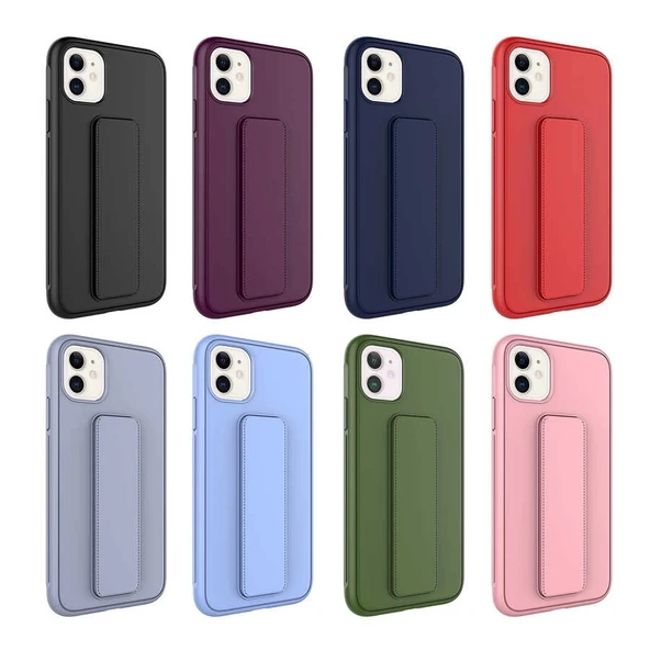 Apple iPhone 12 Kılıf Zore Qstand Kapak - 3