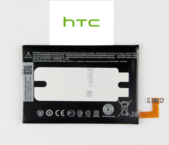 HTC One M9 Batarya Batarya Pil BOPGE100 2840 mAh - Resim 2