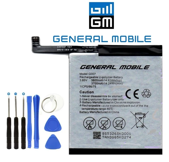 General Mobile GM9 Pro G007 Batarya Pil ve Tamir Seti - Resim 2