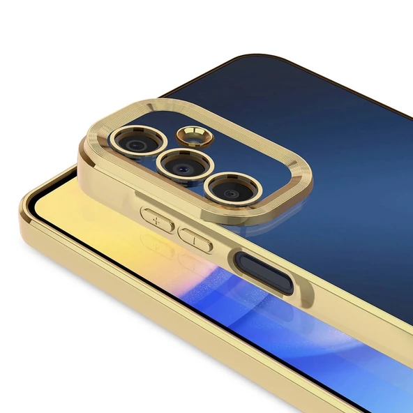 Galaxy A15 Kılıf Kamera Korumalı Logo Gösteren Zore Omega Kapak - 8