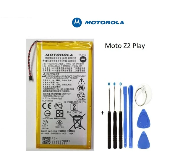 Motorola Z2 Play XT1709 XT1710 HZ40 Batarya Pil ve Tamir Seti - Resim 2