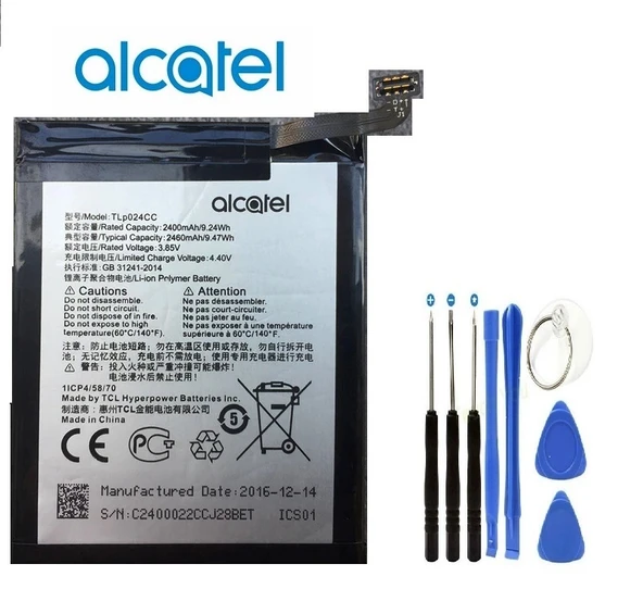 Alcatel-A3 Pil Batarya 2400mAh ve Tamir Seti - Resim 2