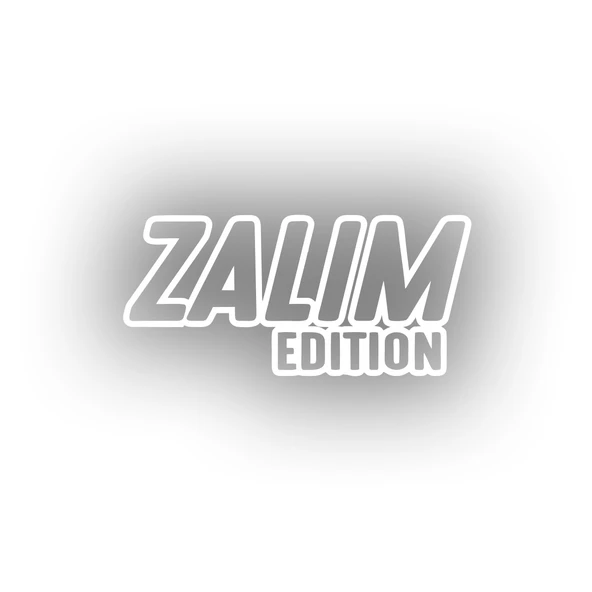 Zalim Edition Araba Sticker 17x17 Cm Beyaz ürün görseli