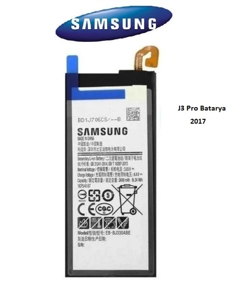 Samsung J3 Pro J3 2017 EB-BJ330ABE Batarya Pil - Resim 2
