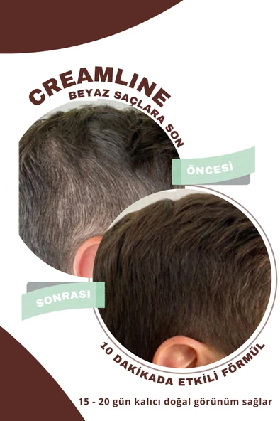 Cream Line Kadın ve Erkeklere Özel Koyu Kestane Saç Şampuanı 350 ml - 3